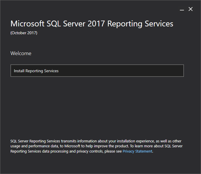 Dave Mason SQL Server SSRS 2017 Installation